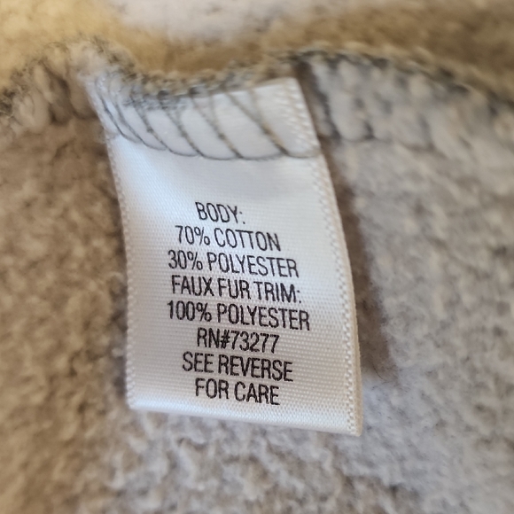 Croft & Barrow Patterned Gray Teddy Jacket - Picture 15 of 16